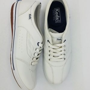 Keds Leather Shoes Women Sneakers White Size 8 
